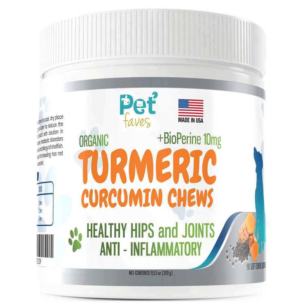 Advanced Hip and Joint Chews for Dogs with Organic Turmeric Curcumin